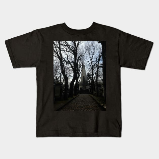 Gothic Graveyard Kids T-Shirt by ThatBird